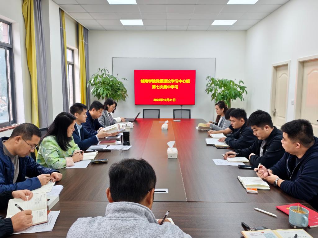 城南学院党委理论学习中心组（扩大）开展2025年第七次集体学习
